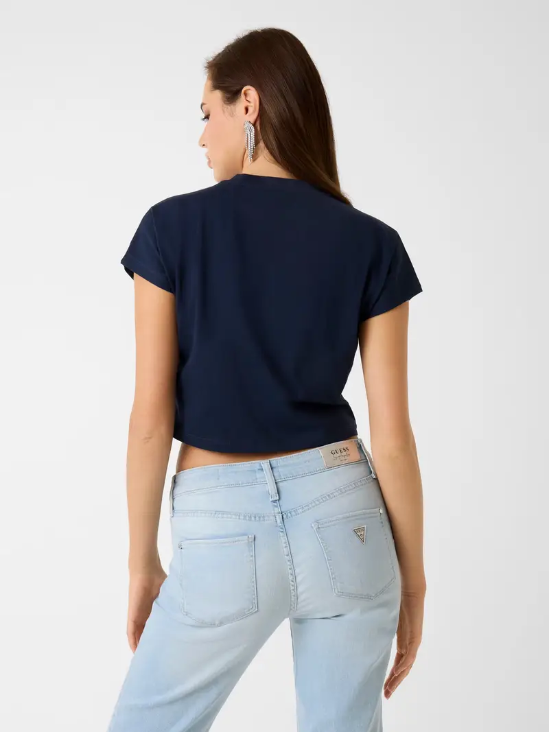 Maglietta blu scuro miniatura 3