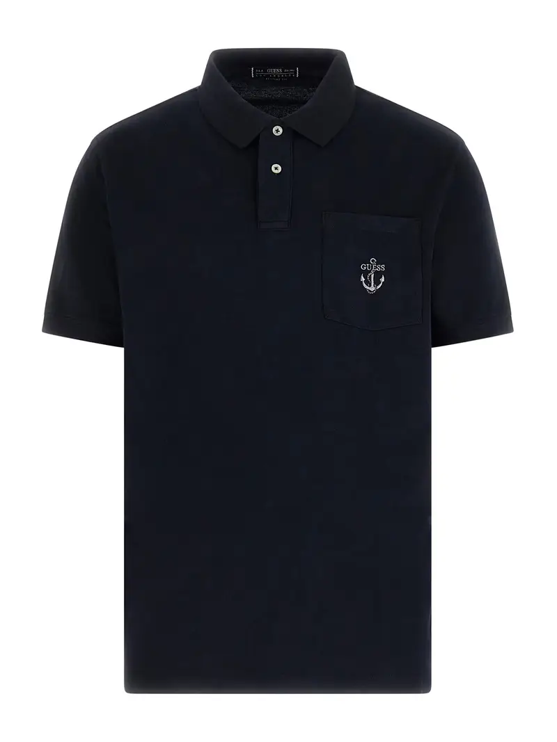 Maglietta blu scuro / bianco