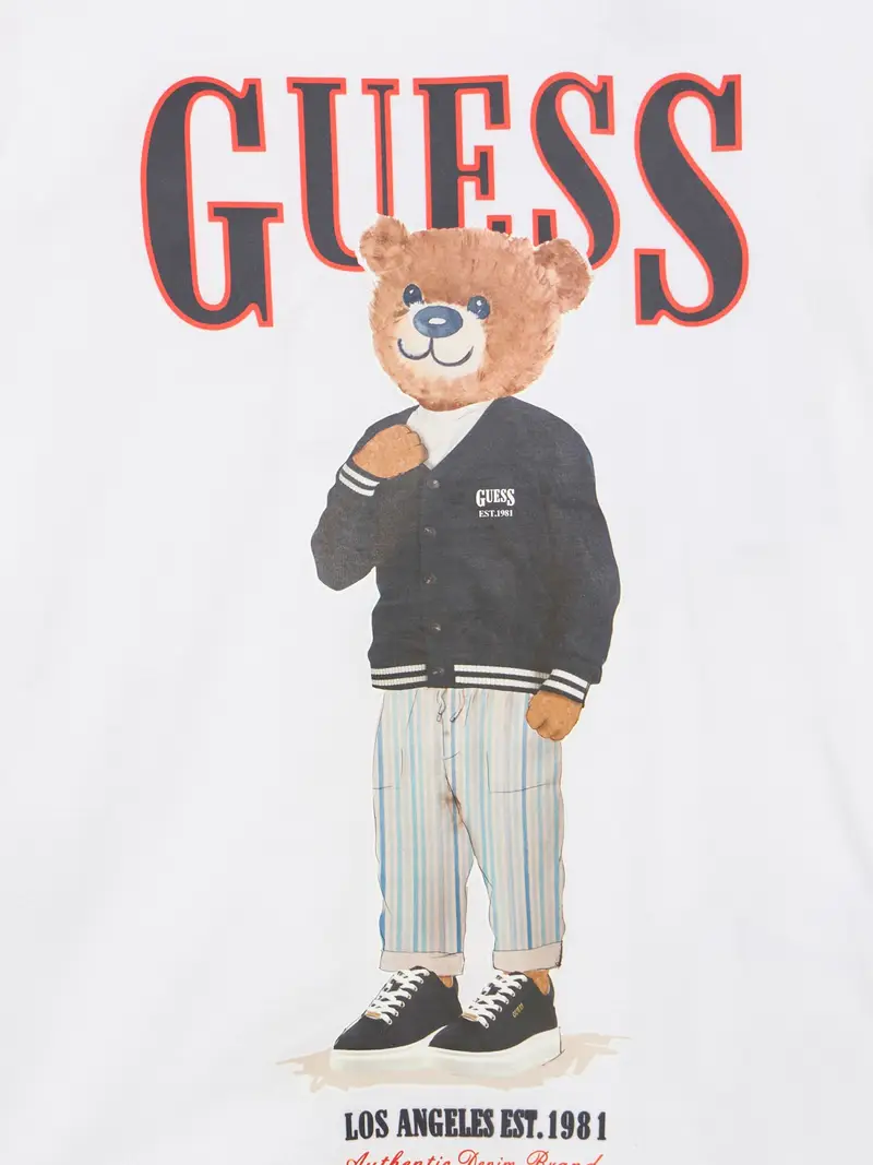 Maglietta camello / antracite / rosso / bianco miniatura 3