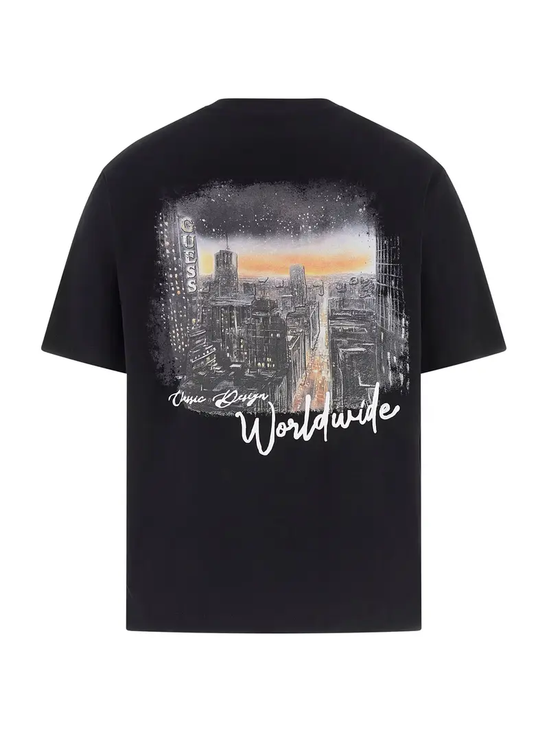 Maglietta 'CITY' grigio / arancione / nero / bianco miniatura 2