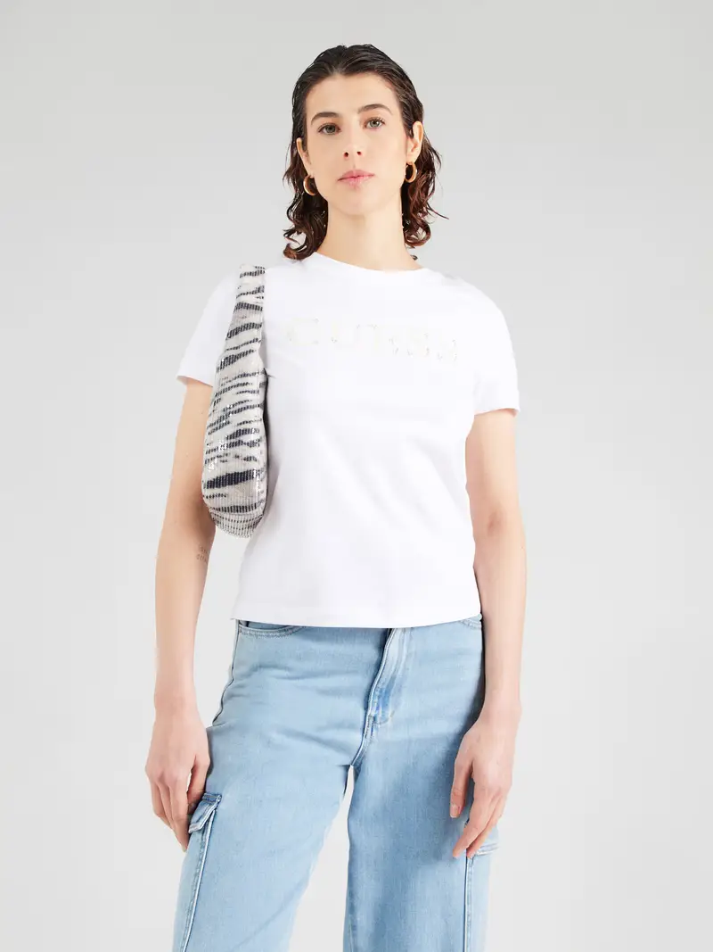 Maglietta 'CLELIA' beige / bianco miniatura 3