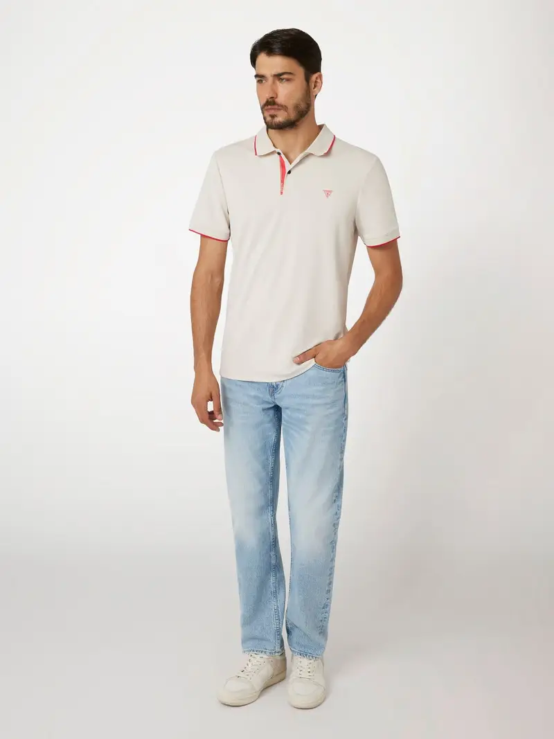 GUESS Maglietta crema / rosso miniatura 2