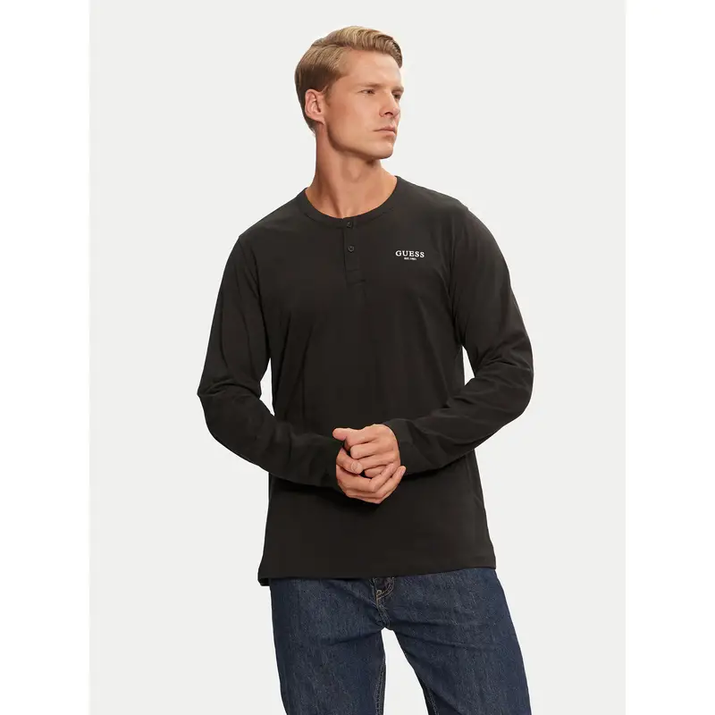 Maglietta del pigiama U4YP30 KCAM1 Nero Regular Fit