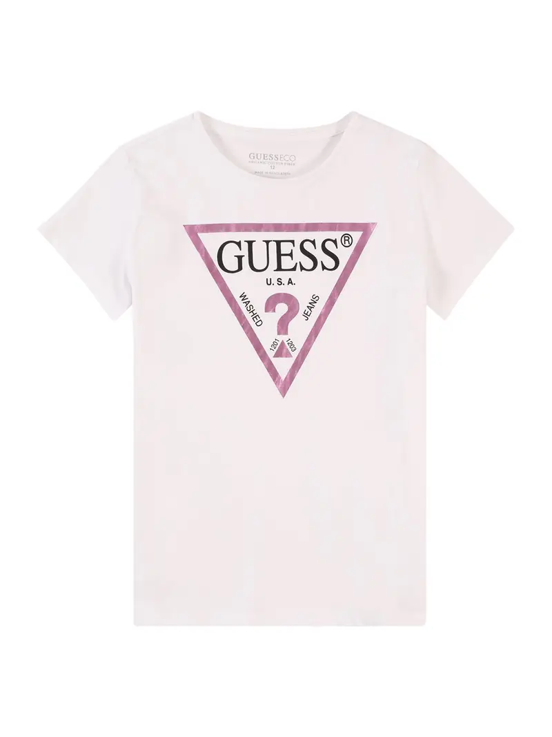 GUESS Maglietta  eosina / nero / offwhite
