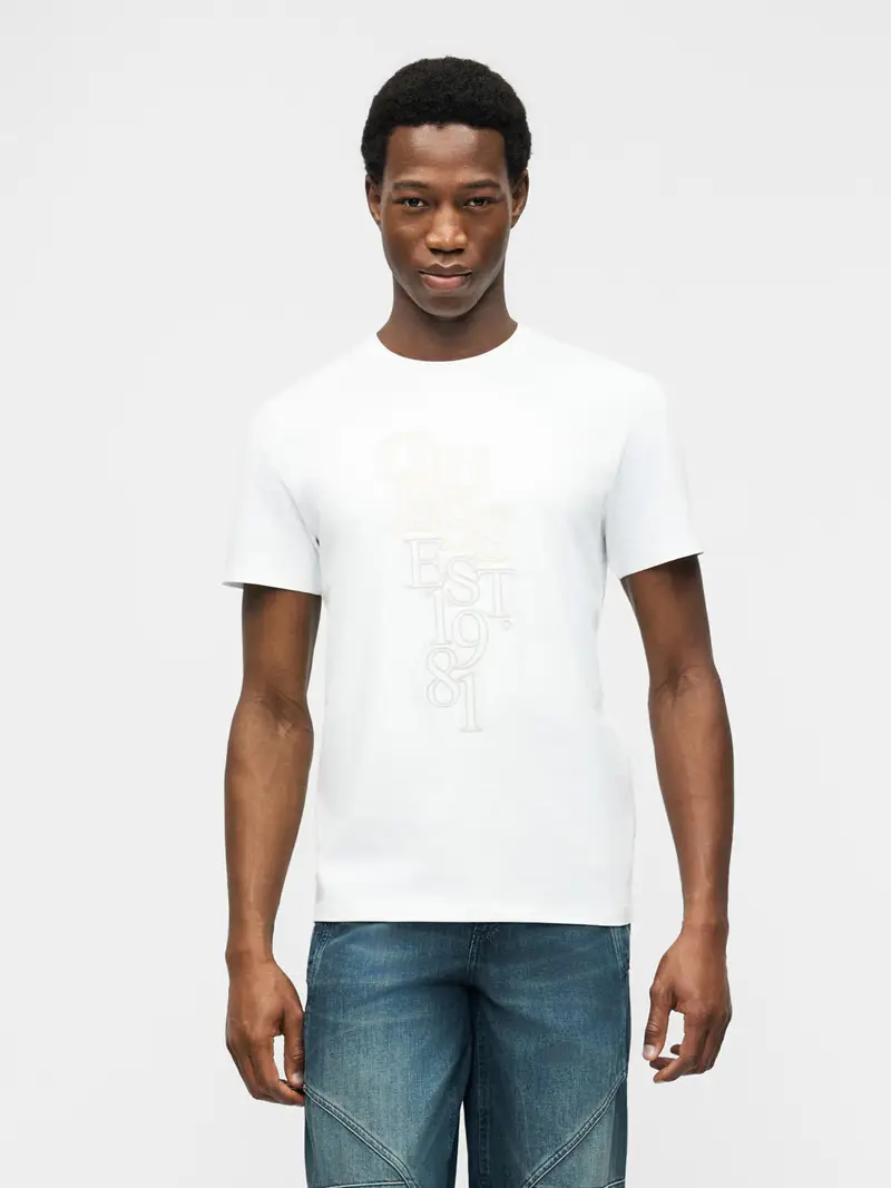 Maglietta giallo chiaro / grigio / bianco miniatura 2