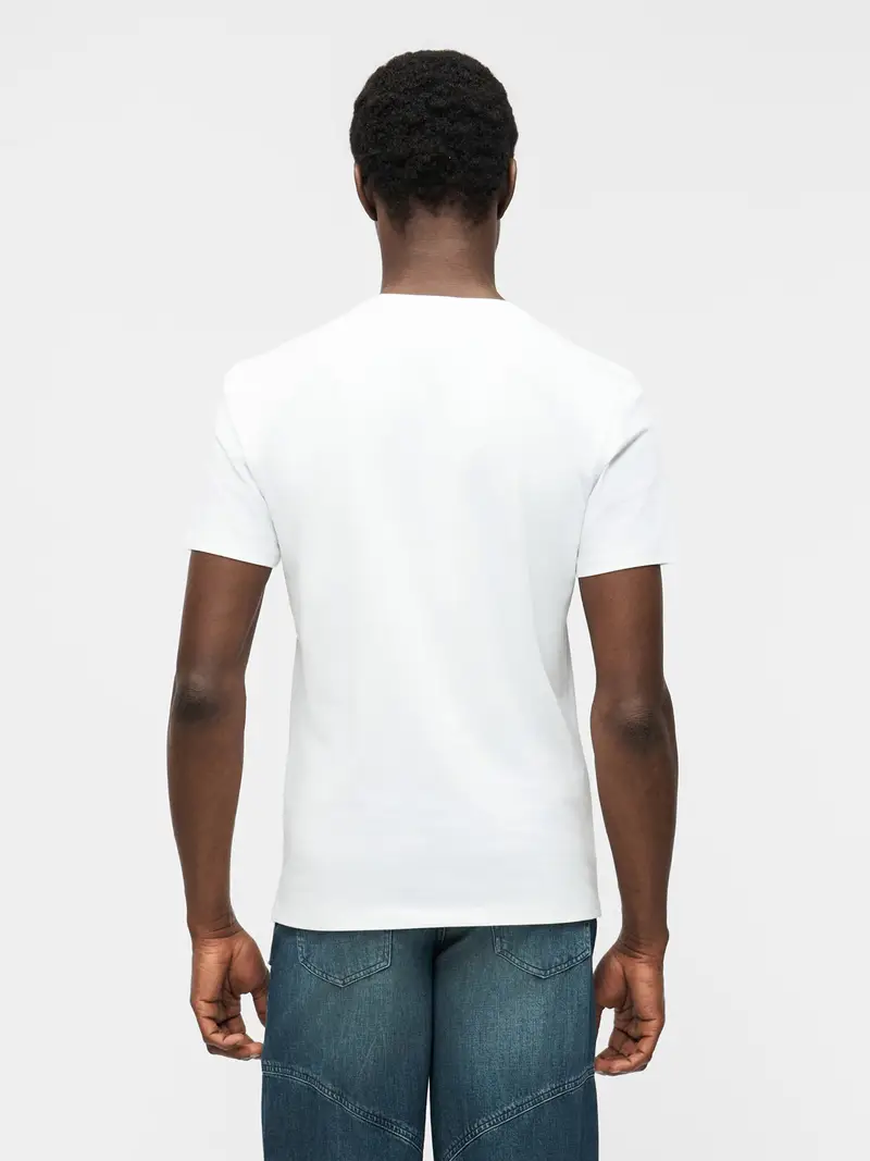 Maglietta giallo chiaro / grigio / bianco miniatura 3