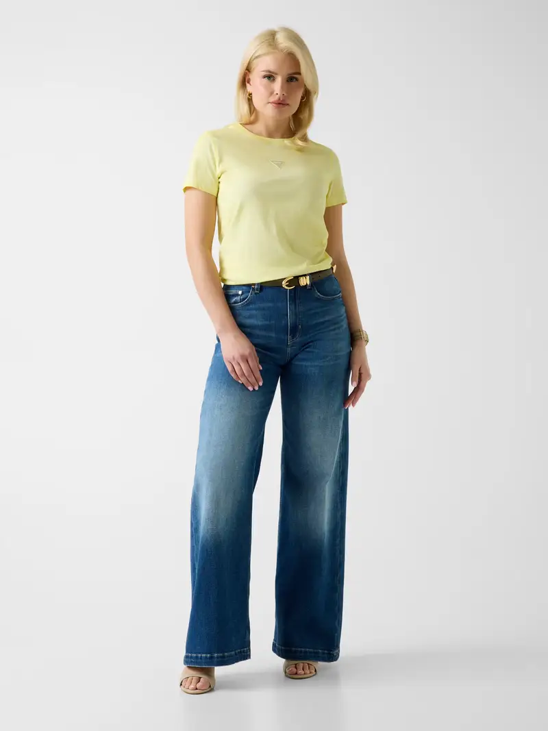 Maglietta giallo pastello / argento miniatura 2