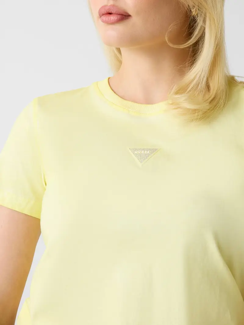 Maglietta giallo pastello / argento miniatura 3