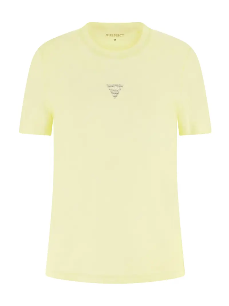 Maglietta giallo pastello / argento