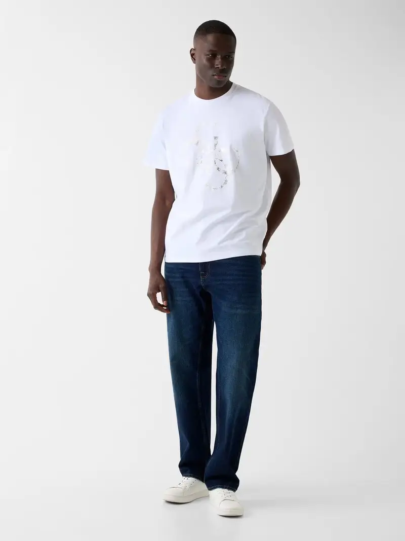 Maglietta grigio scuro / nero / bianco / offwhite miniatura 2