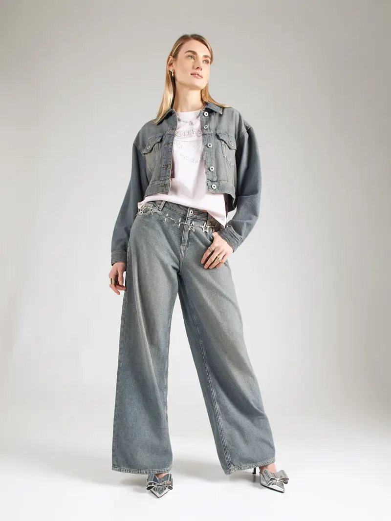 Maglietta 'LA STARS' rosa pastello / argento / bianco miniatura 3