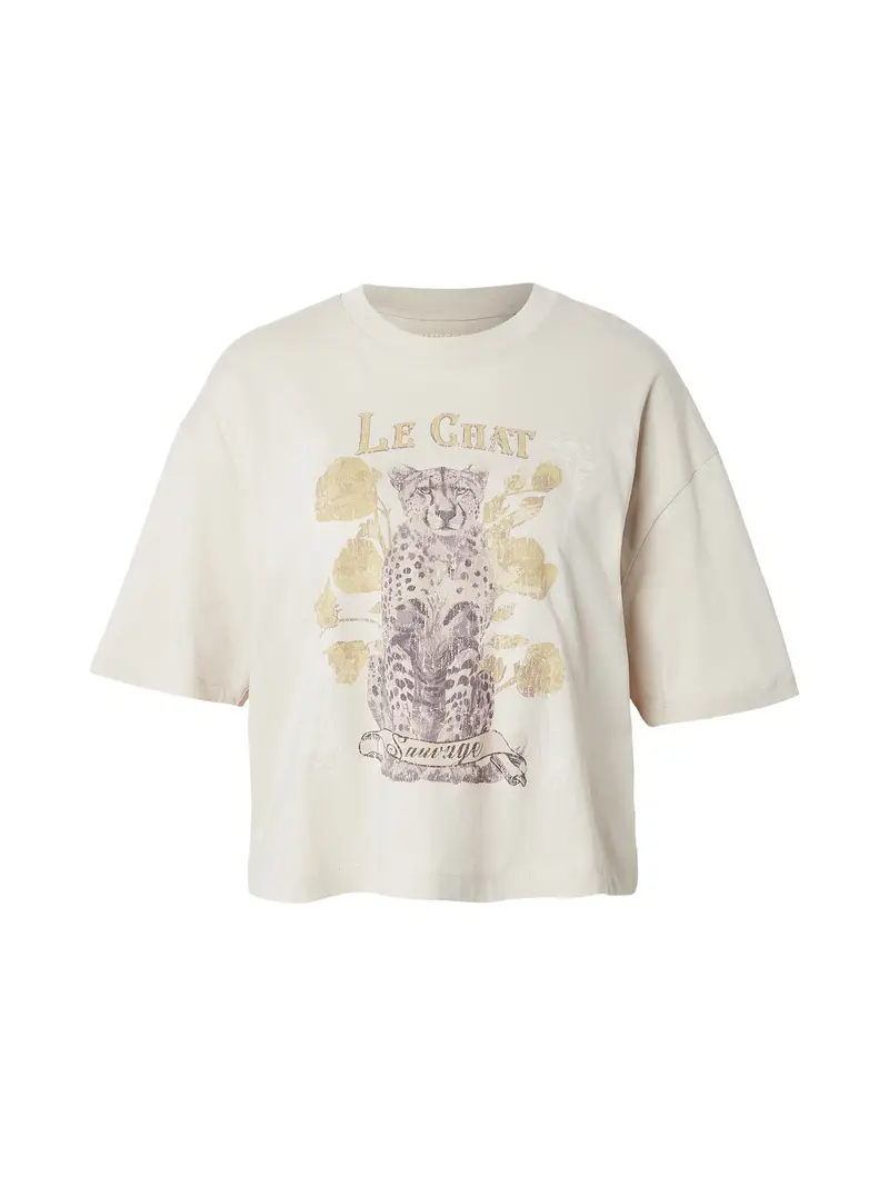 Maglietta marrone chiaro / giallo chiaro / grigio chiaro