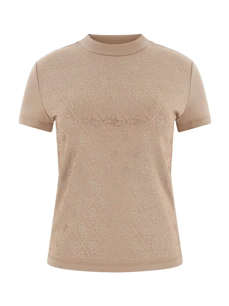 Maglietta marrone chiaro / oro