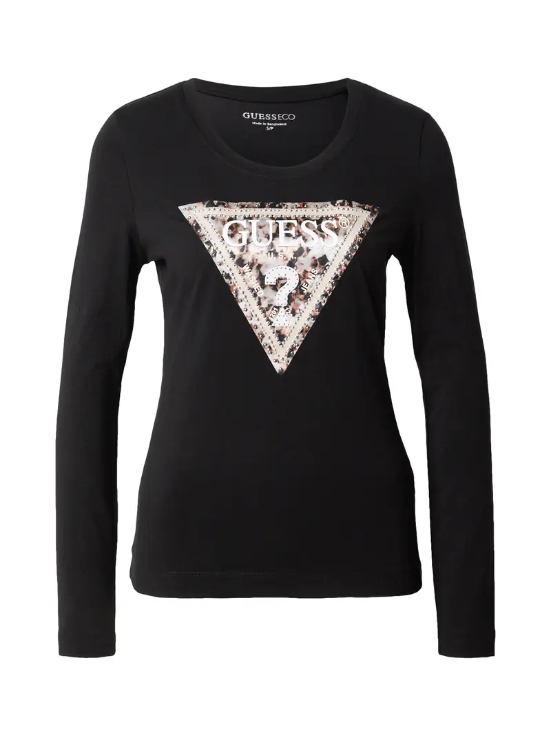 Maglietta marrone / marrone chiaro / nero / bianco