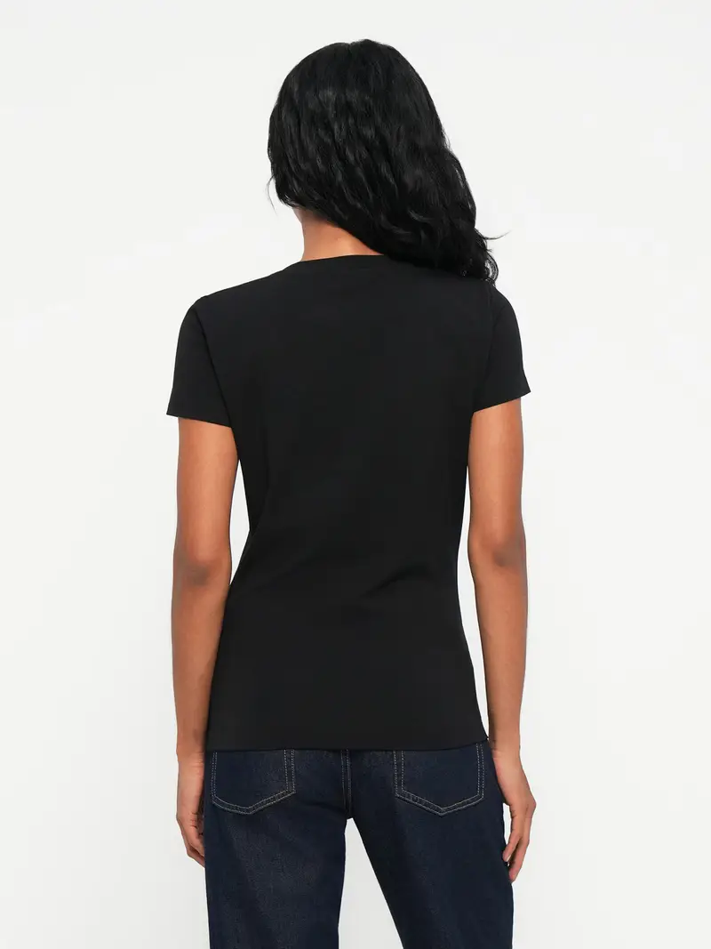 Maglietta marrone / nero miniatura 3