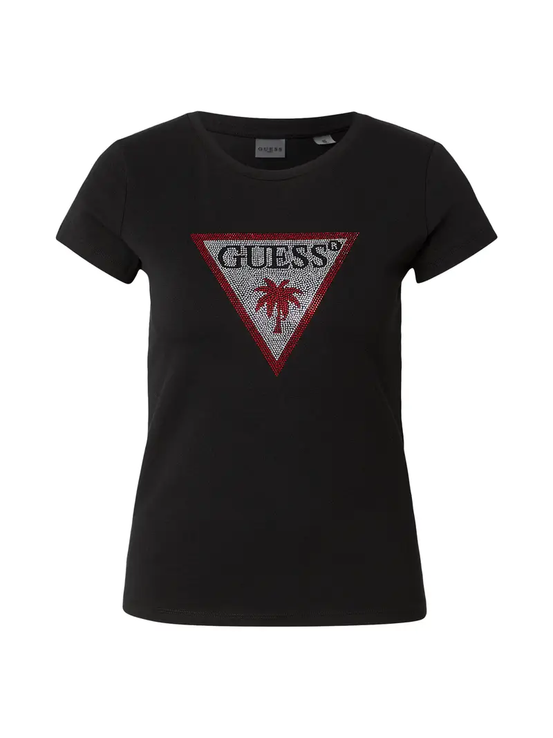 Maglietta merlot / nero / argento