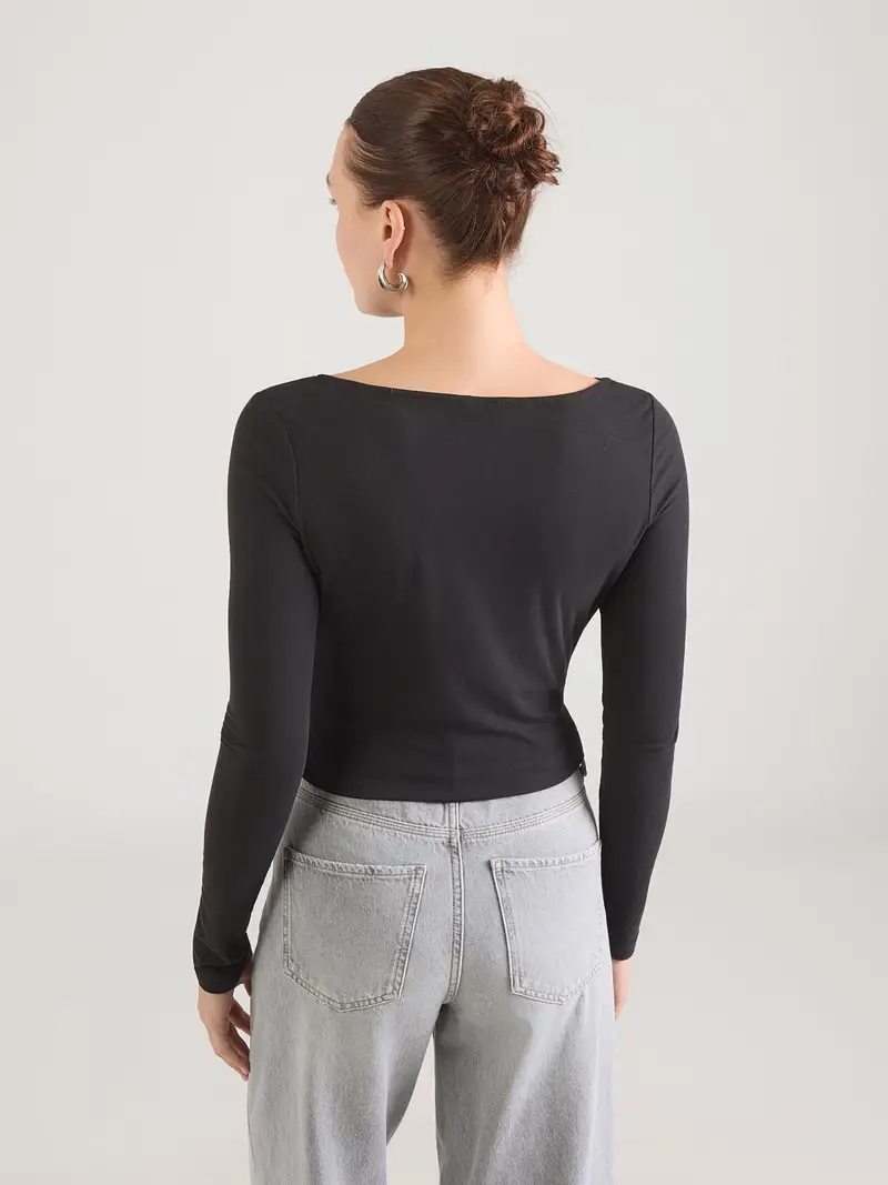 Maglietta 'MILENA' nero miniatura 3