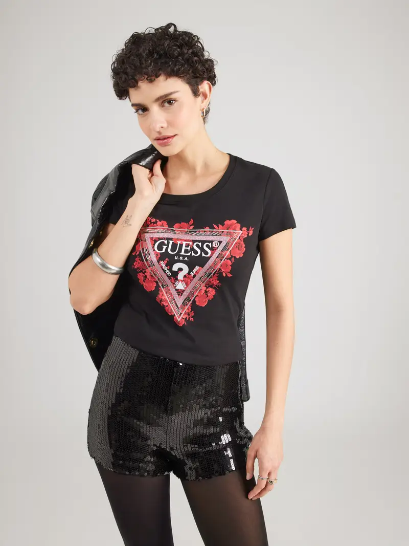 Maglietta porpora / melone / nero / bianco miniatura 3