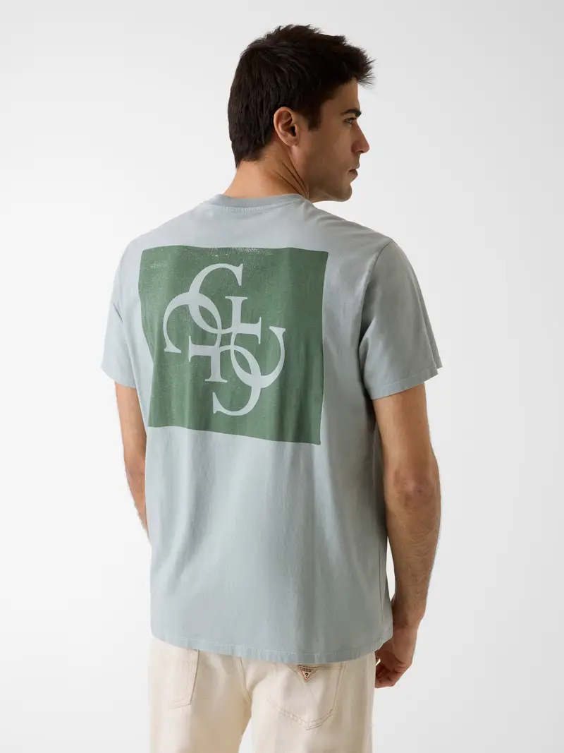 Maglietta QUATTRO blu fumo / verde miniatura 2