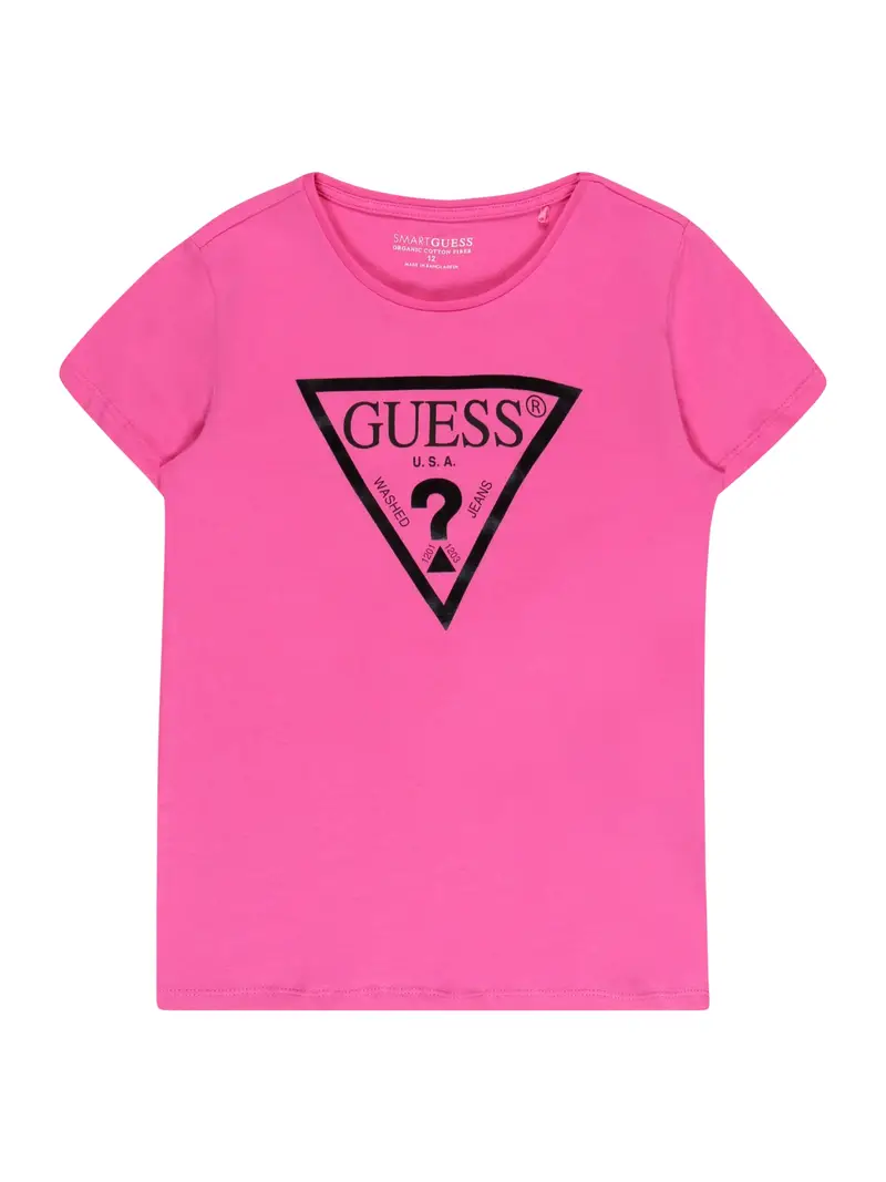 GUESS Maglietta  rosa chiaro / nero