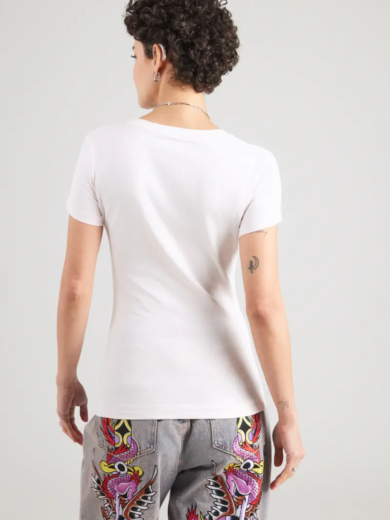 Maglietta rosa pastello / rosso / argento / bianco miniatura 2