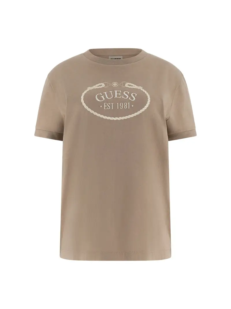 Maglietta 'ROSALBA' talpa / greige