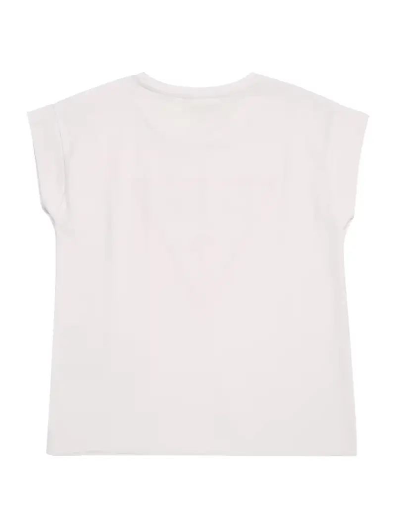 Maglietta rosso fuoco / nero / bianco miniatura 2