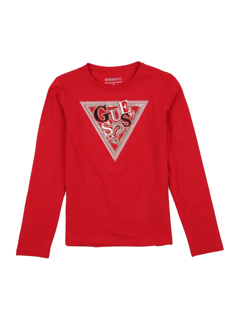 Maglietta rosso / nero / argento / bianco