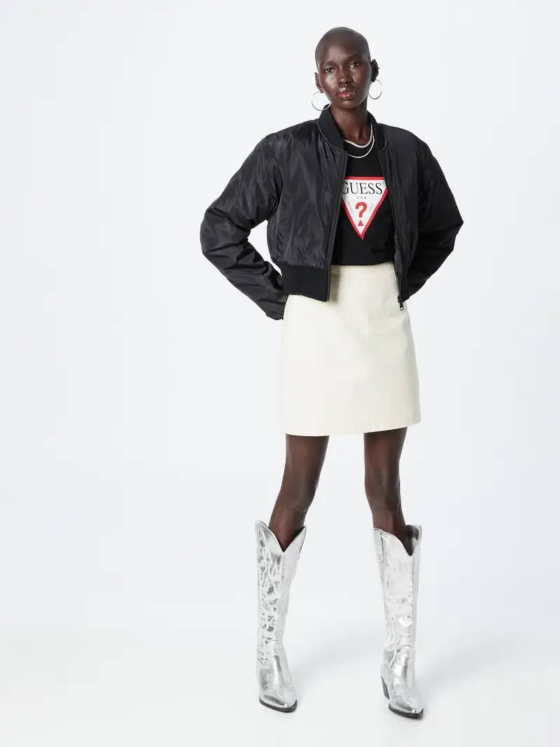 GUESS Maglietta rosso / nero / bianco miniatura 3