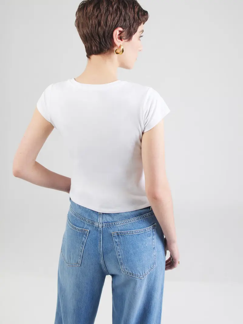 Maglietta STRAWBERRY blu pastello / bianco miniatura 3