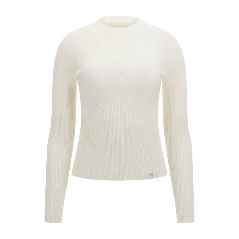 Maglione a collo v con colletto rotondo donna Guess Hanna