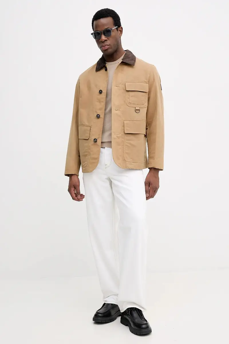 maglione con aggiunta di seta DANIEL Beige miniatura 2