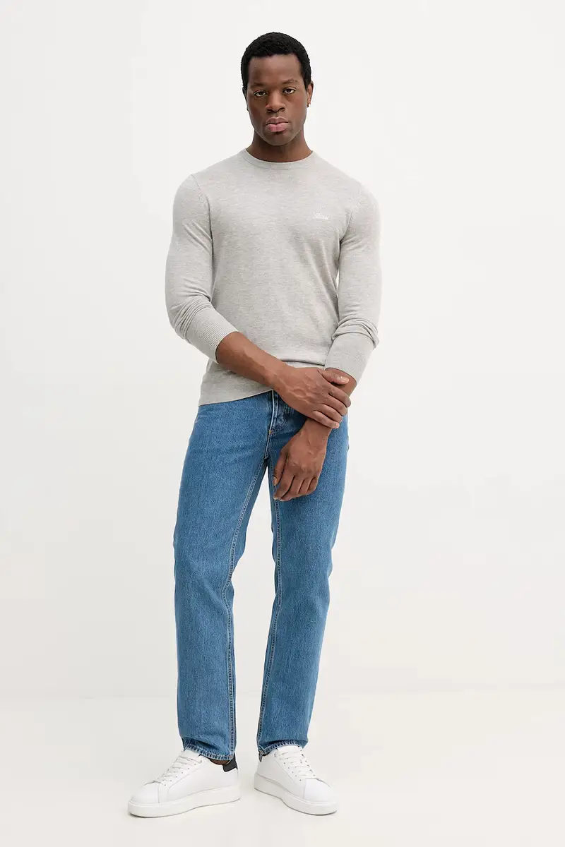 maglione con aggiunta di seta DANIEL Grigio miniatura 2