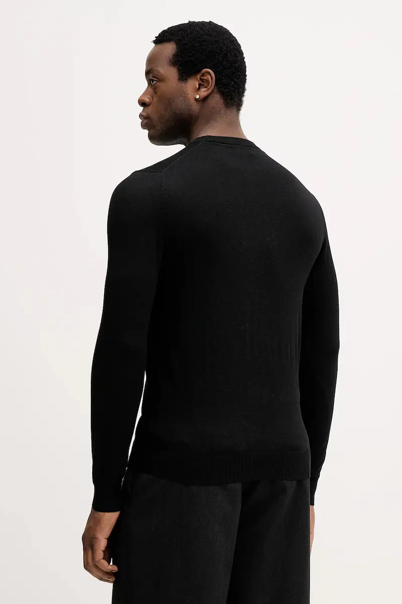 maglione con aggiunta di seta DANIEL Nero miniatura 3