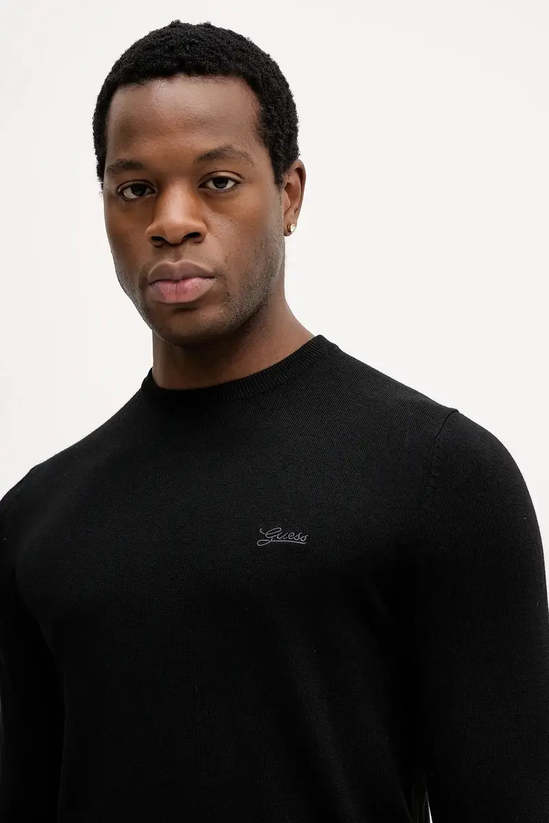 maglione con aggiunta di seta DANIEL Nero miniatura 4