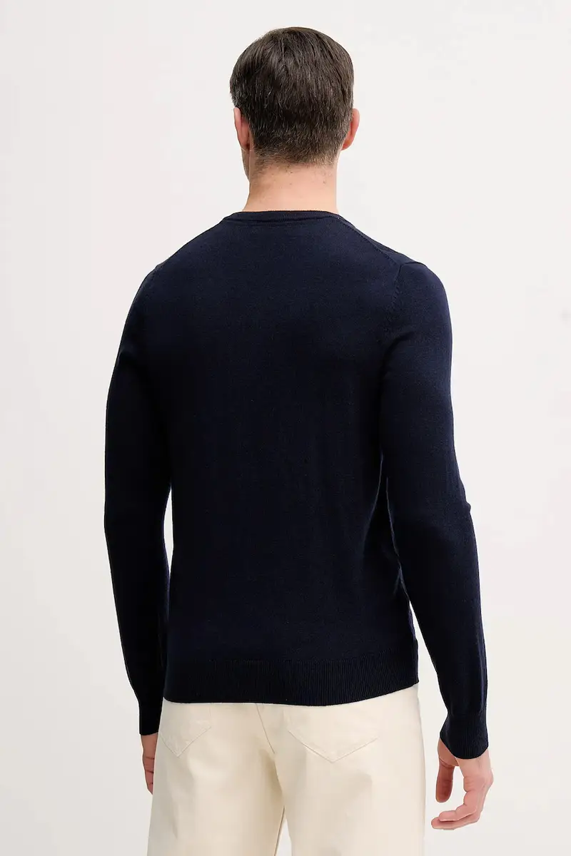 maglione con aggiunta di seta DAREN Blu navy miniatura 3