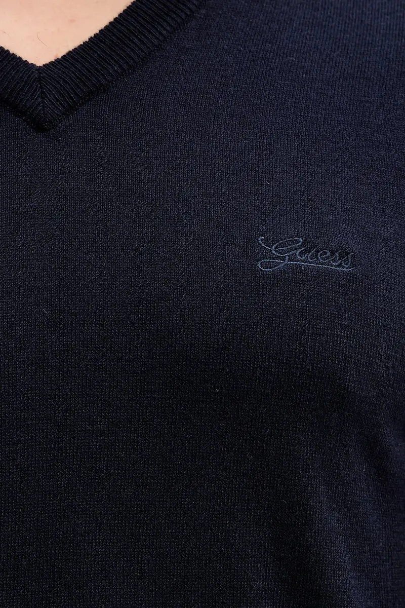 maglione con aggiunta di seta DAREN Blu navy miniatura 5
