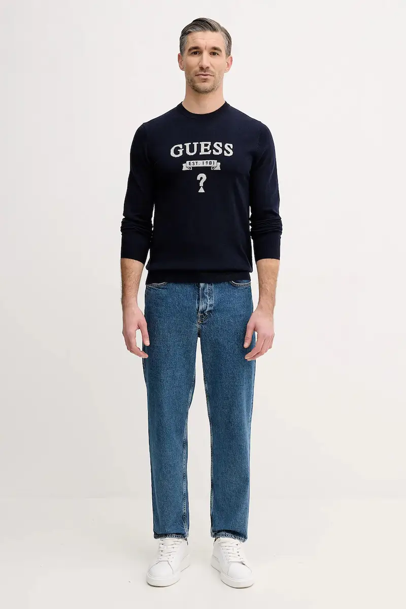 maglione con aggiunta di seta HAMMOND Blu navy miniatura 2