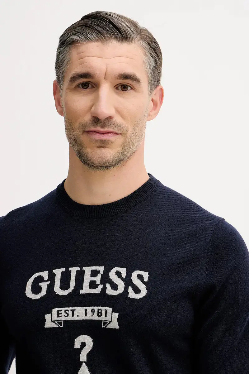 maglione con aggiunta di seta HAMMOND Blu navy miniatura 4