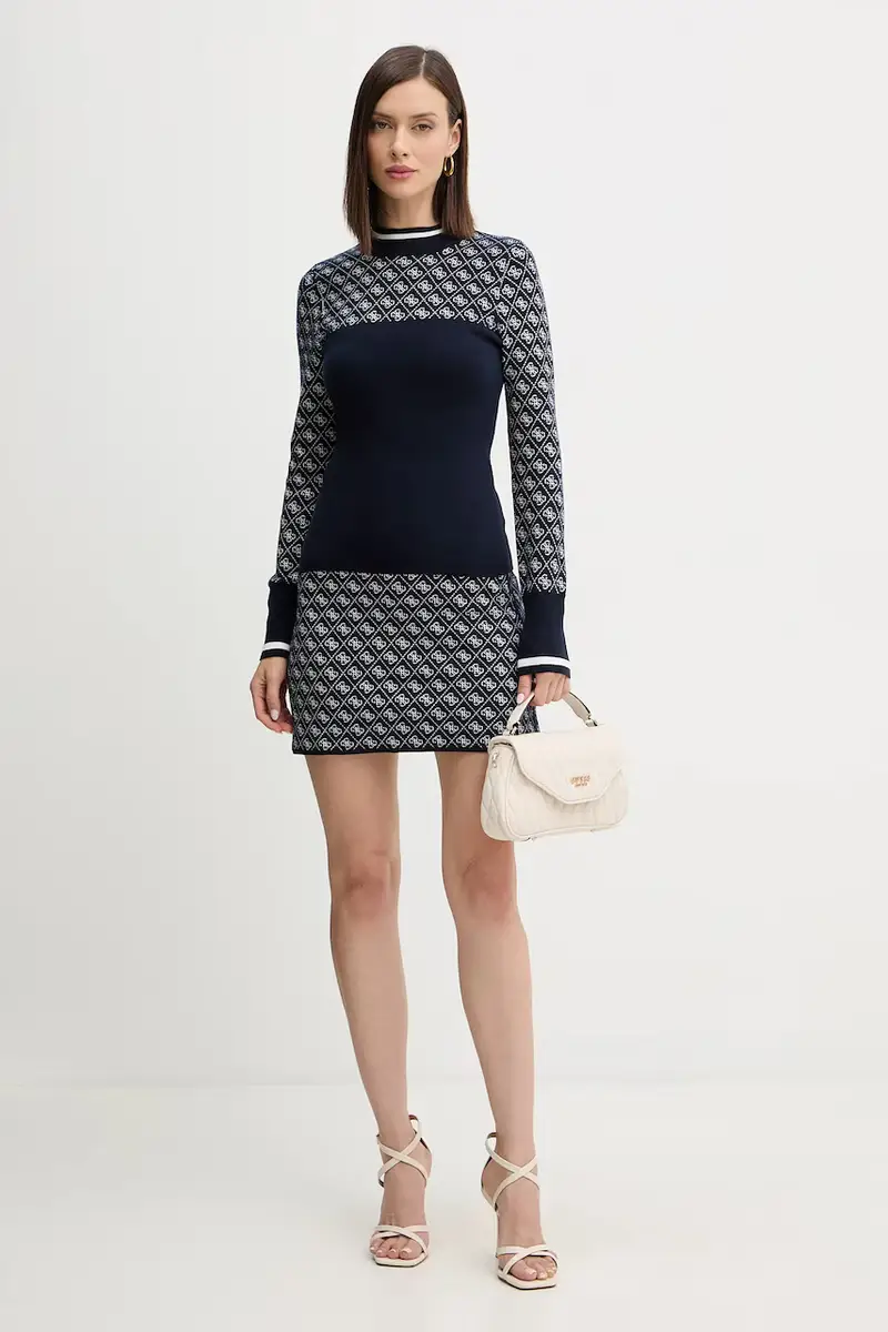 maglione con lana AUBREY colore blu navy W5BR24 Z3JD2 miniatura 2