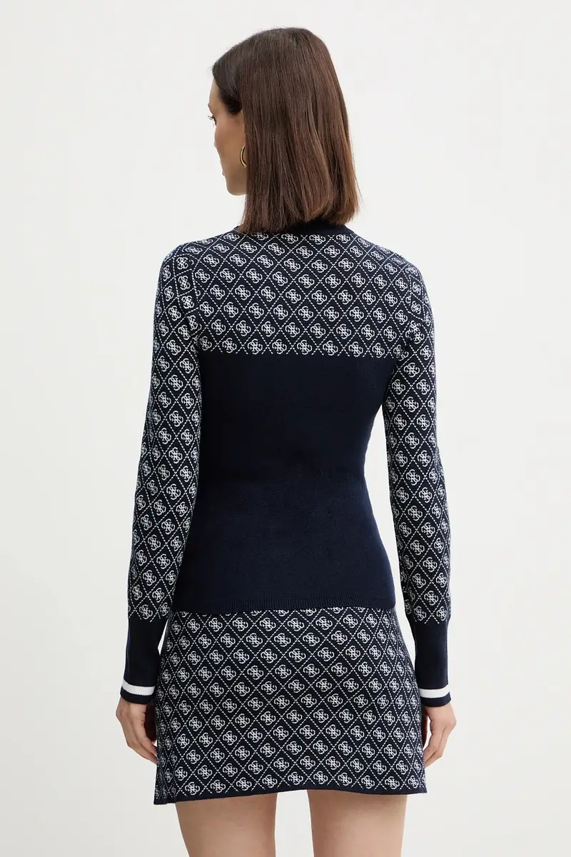 maglione con lana AUBREY colore blu navy W5BR24 Z3JD2 miniatura 3