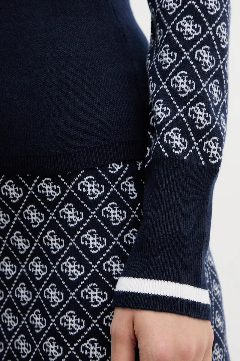 maglione con lana AUBREY colore blu navy W5BR24 Z3JD2 miniatura 5