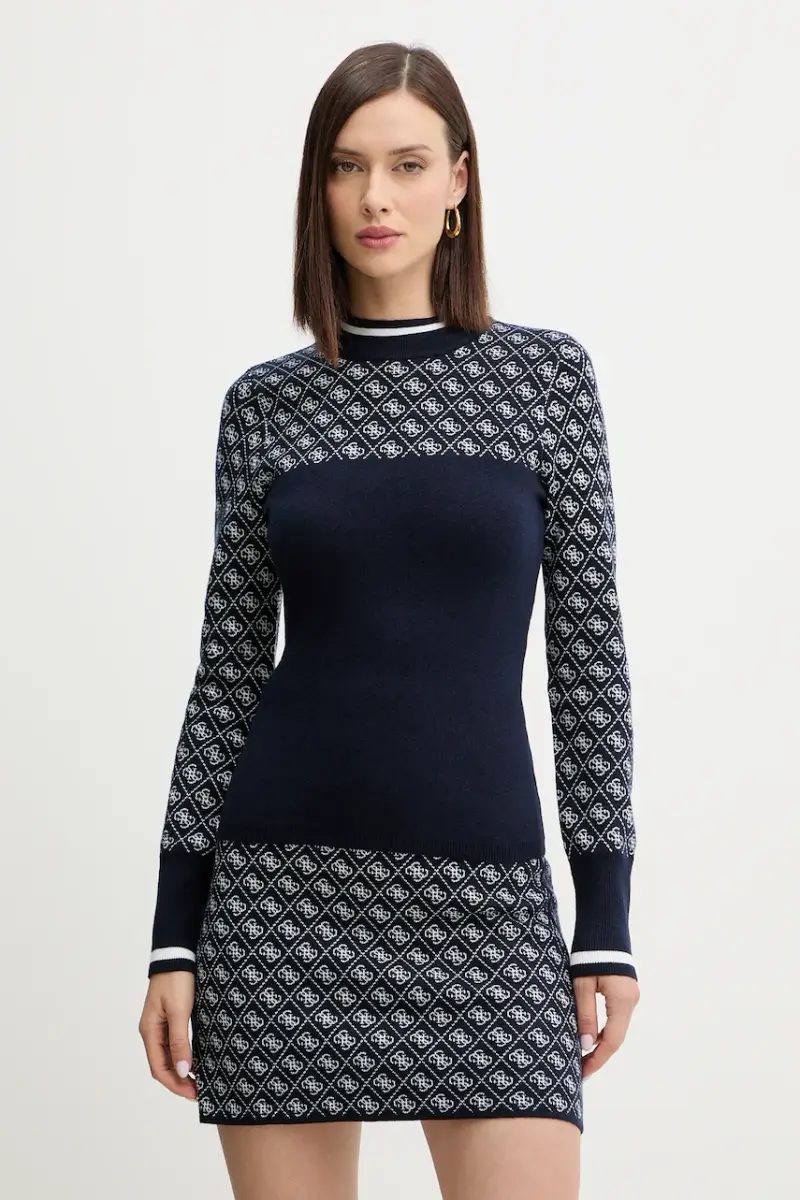 maglione con lana AUBREY colore blu navy W5BR24 Z3JD2