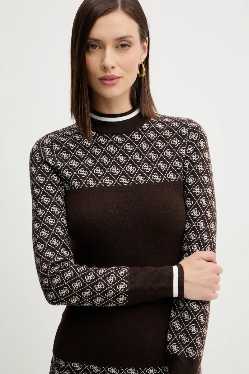 maglione con lana AUBREY colore marrone W5BR24 Z3JD2 miniatura 4