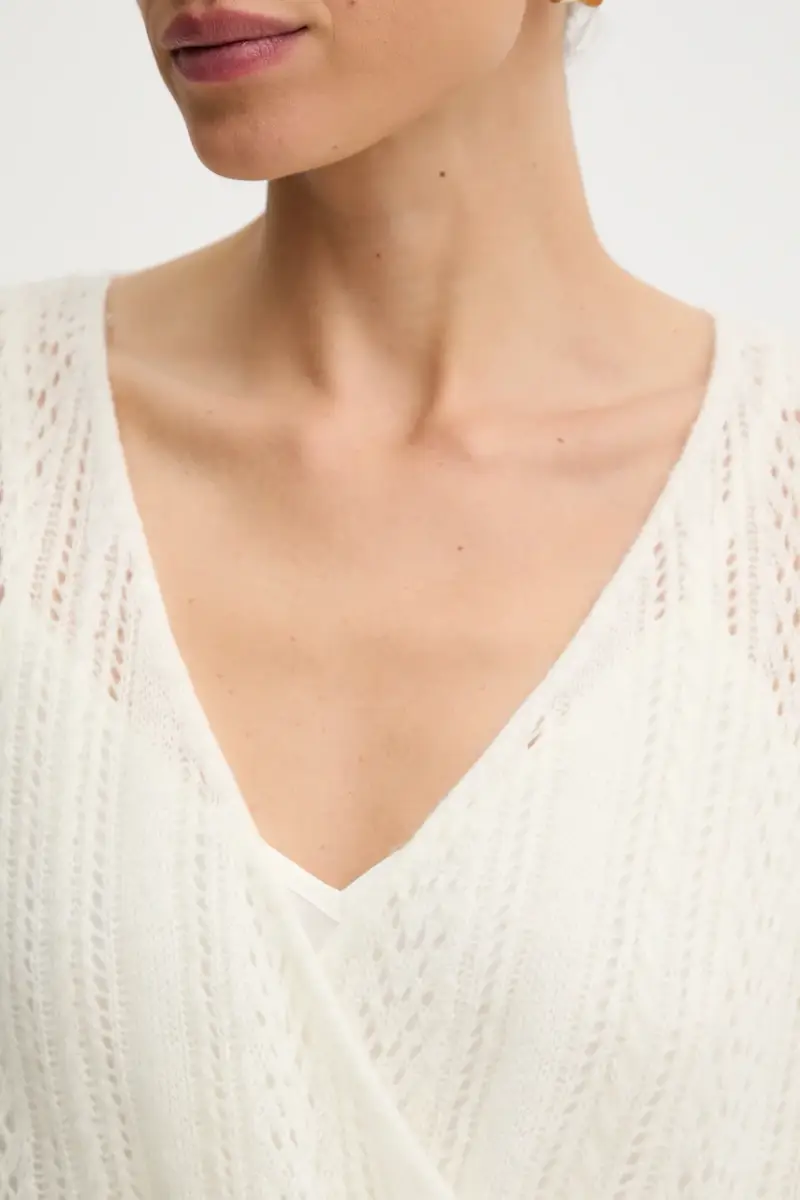 maglione con lana IZABELLA colore beige W5BR90 Z3HQ0 miniatura 5