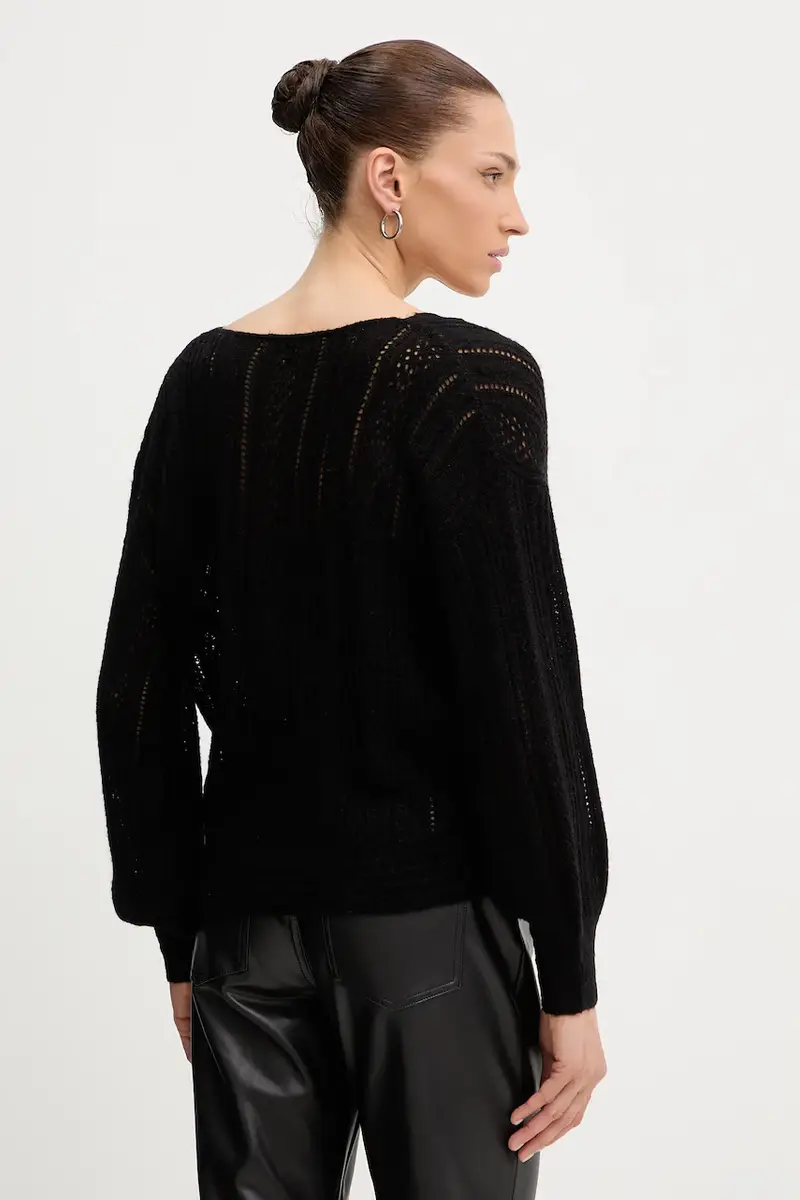 maglione con lana IZABELLA colore nero W5BR90 Z3HQ0 miniatura 3