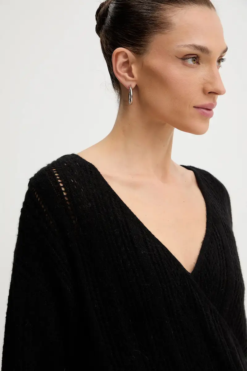 maglione con lana IZABELLA colore nero W5BR90 Z3HQ0 miniatura 4