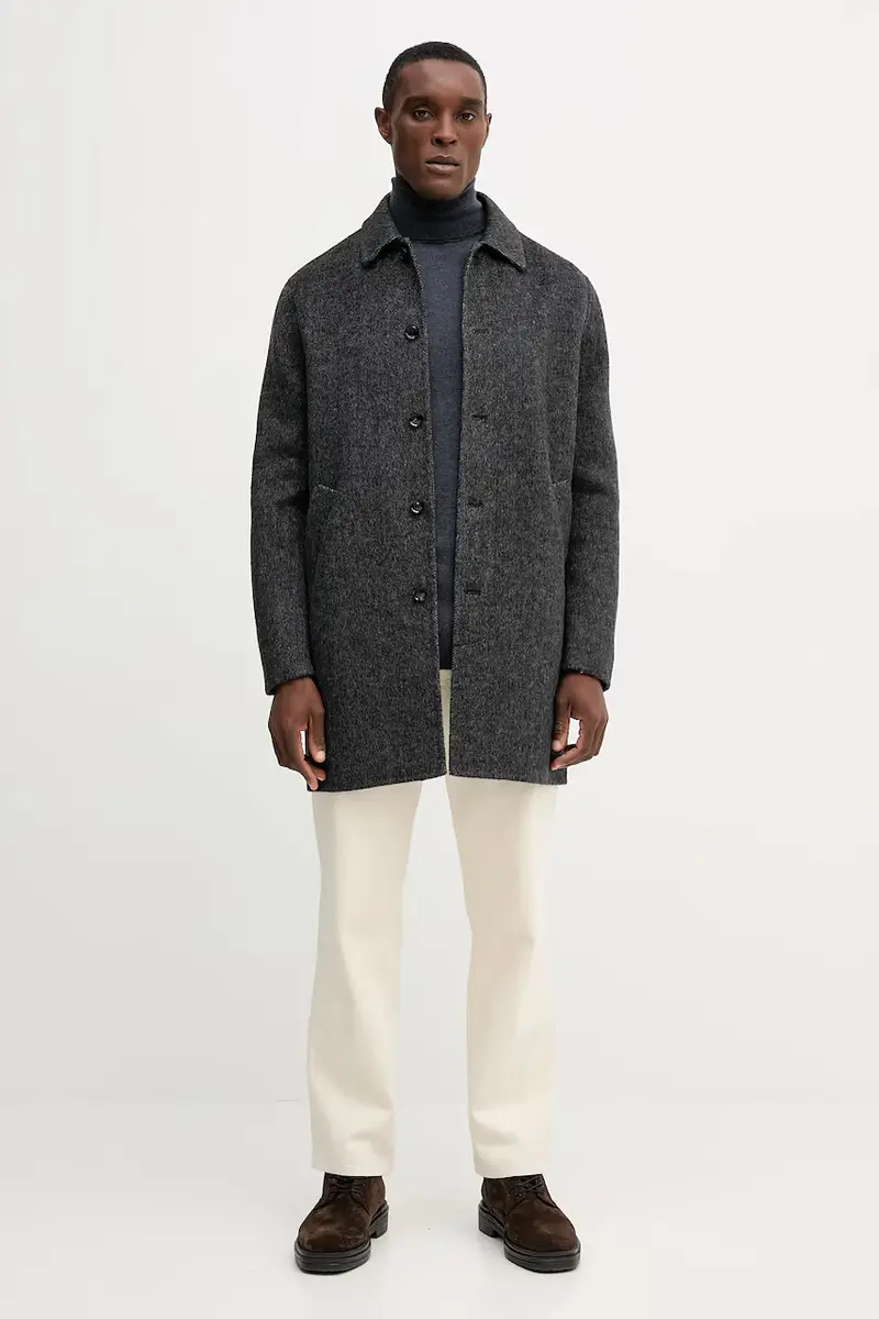 maglione con lana JIM colore grigio M5BR09 Z0432 miniatura 2