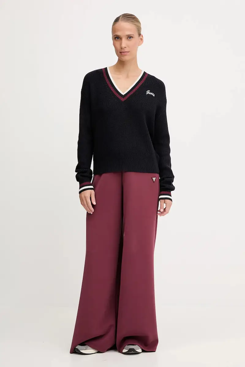 maglione con lana SABINA colore blu navy V5BR01 Z1152 miniatura 2