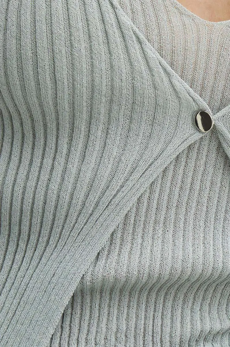 maglione donna colore verde W4YR37 Z3G32 miniatura 5